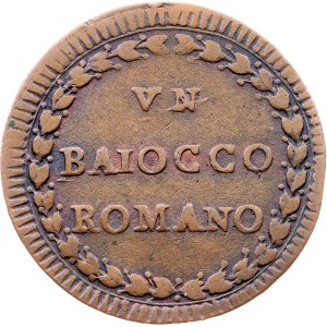 Vatican City, 1 Baiocco ND (1785)