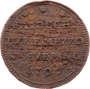 Vatican City, 2 1/2 Baiocchi 1796, San Severino Marche