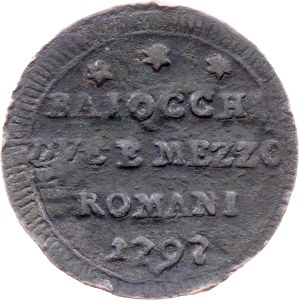 Vatican City, 2 1/2 Baiocchi 1797, Rome