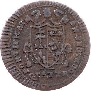 Vatican City, 1 Quattrino 1802, Rome