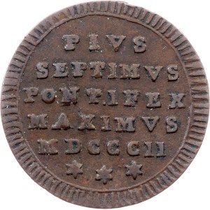 Vatican City, 1 Quattrino 1802, Rome