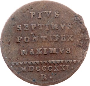 Vatican City, 1 Quattrino 1821