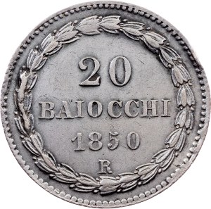 Vatican City, 20 Baiocchi 1850, Rome
