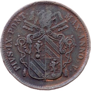 Vatican City, 1 Baiocco 1851