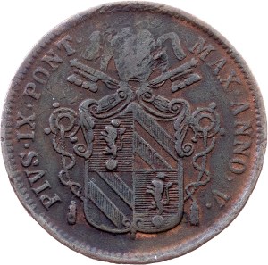 Vatican City, 1 Baiocco 1851