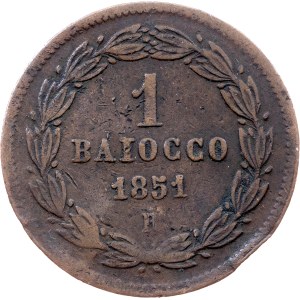 Vatican City, 1 Baiocco 1851, Rome