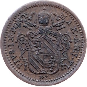 Vatican City, 1 Quattrino 1851, Rome