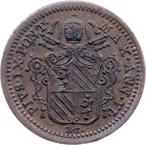 Vatican City, 1 Quattrino 1851, Rome