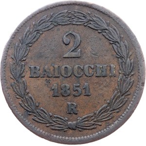 Vatican City, 2 Baiocchi 1851, Rome