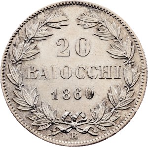 Vatican City, 20 Baiocchi 1860, Rome