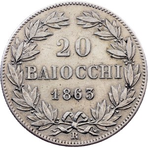 Vatican City, 20 Baiocchi 1863, Rome