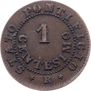 Vatican City, 1 Centesimo 1866, Rome
