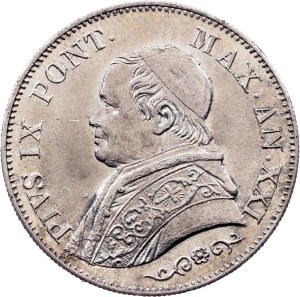 Vatican City, 1 Lira 1866, Rome
