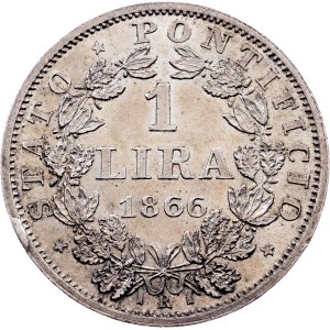 Vatican City, 1 Lira 1866, Rome