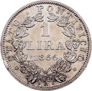 Vatican City, 1 Lira 1866, Rome