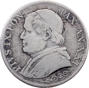 Vatican City, 1 Lira 1866, Rome