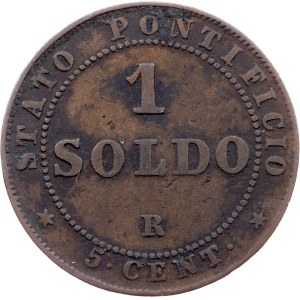 Vatican City, 1 Soldo 1866, Rome