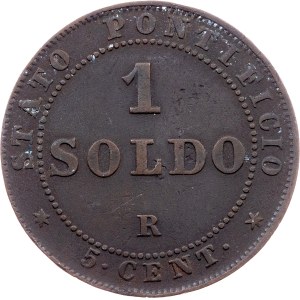 Vatican City, 1 Soldo 1866, Rome