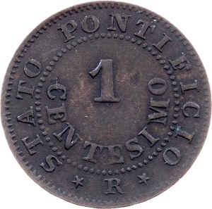 Vatican City, 1 Centesimo 1867, Rome