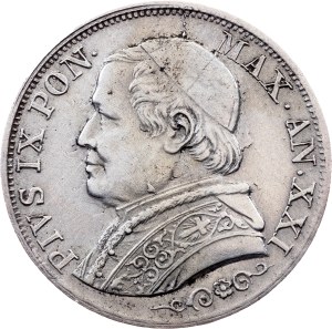 Vatican City, 1 Lira 1867, Rome