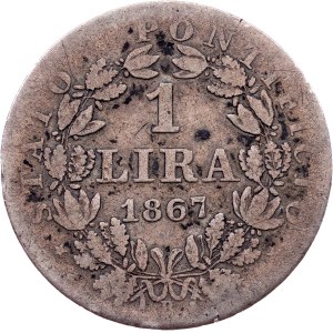 Vatican City, 1 Lira 1867, Rome