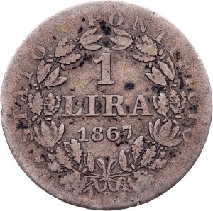 Vatican City, 1 Lira 1867, Rome