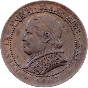 Vatican City, 1 Soldo 1867, Rome