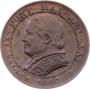 Vatican City, 1 Soldo 1867, Rome