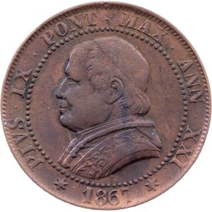 Vatican City, 1 Soldo 1867, Rome