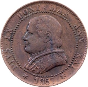 Vatican City, 1 Soldo 1867, Rome
