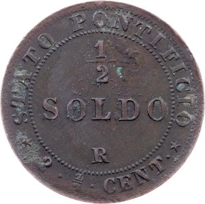 Vatican City, 1/2 Soldo 1867, Rome