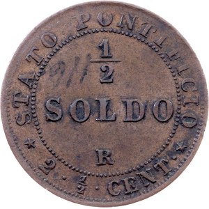 Vatican City, 1/2 Soldo 1867, Rome