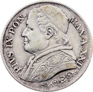 Vatican City, 2 Lire 1867, Rome