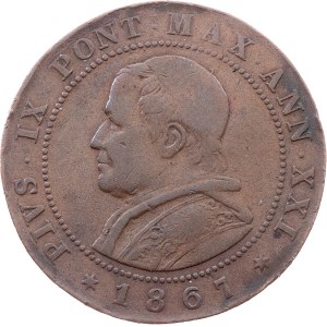Vatican City, 2 Soldi 1867, Rome