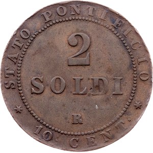 Vatican City, 2 Soldi 1867, Rome