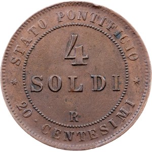Vatican City, 4 Soldi 1867, Rome