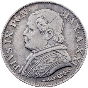 Vatican City, 5 Soldi 1867, Rome