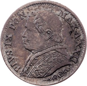 Vatican City, 5 Soldi 1867, Rome