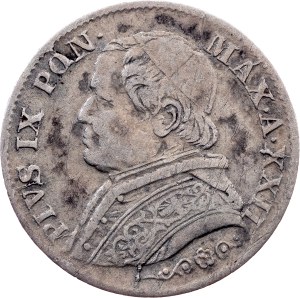Vatican City, 5 Soldi 1867, Rome