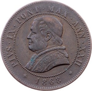 Vatican City, 4 Soldi 1868, Rome
