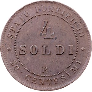 Vatican City, 4 Soldi 1868, Rome