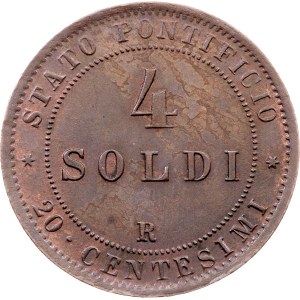 Vatican City, 4 Soldi 1868, Rome
