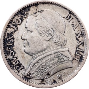 Vatican City, 1 Lira 1869, Rome
