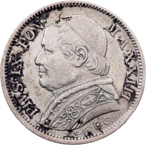 Vatican City, 1 Lira 1869, Rome