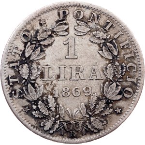 Vatican City, 1 Lira 1869, Rome