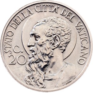 Vatican City, 20 Centesimi 1929, Rome