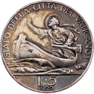 Vatican City, 5 Lire 1929