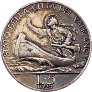 Vatican City, 5 Lire 1929
