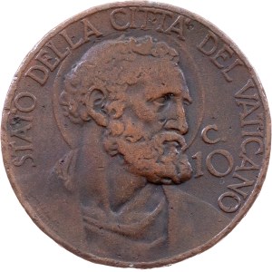 Vatican City, 10 Centesimi 1930, Rome