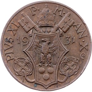 Vatican City, 10 Centesimi 1931, Rome